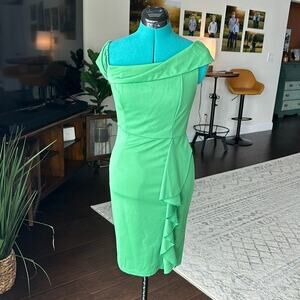 Women’s Kancy Kole Mid Length Cocktail Dress Kelly Green Size Small